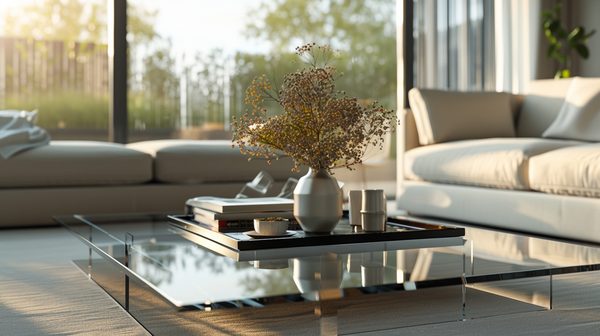 Les avantages d'une table basse de salon en verre : élégance et fonctionnalité